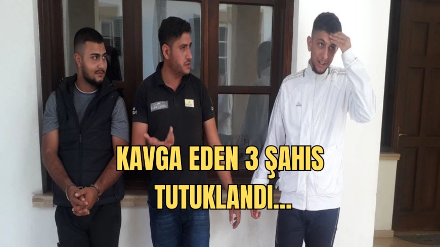 Kavga Ederken Etrafa Zarar Veren 3 şahıs Tutuklandı...
