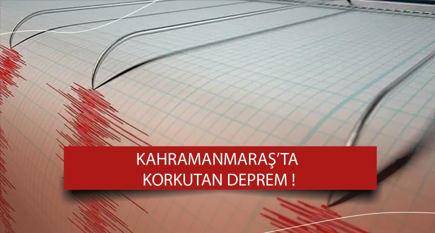 Son dakika: AFAD duyurdu: Kahramanmaraş'ta 4.1 büyüklüğünde deprem