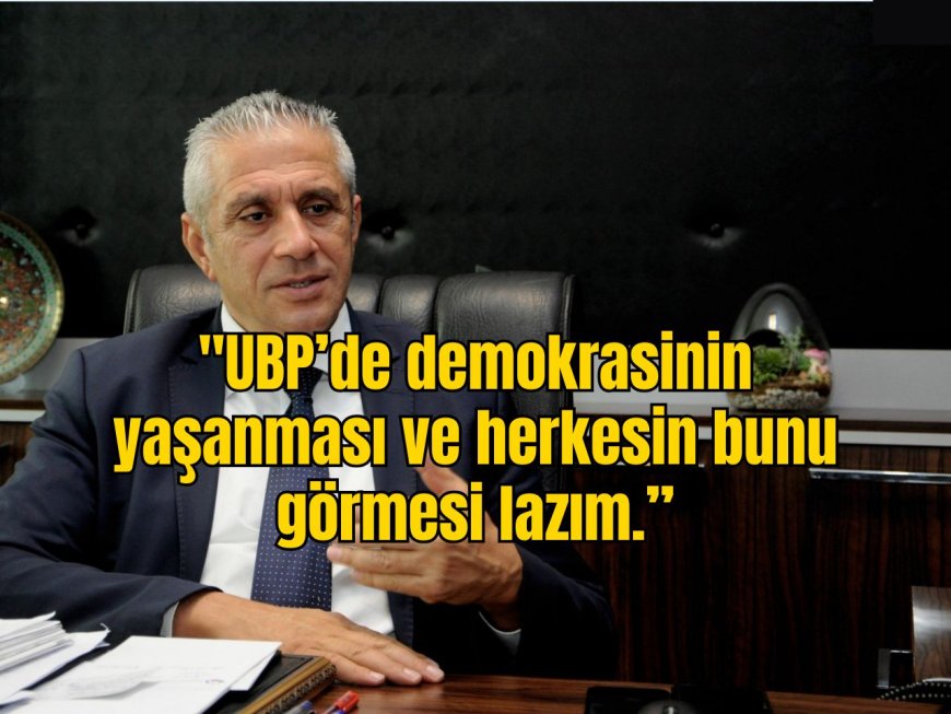 Hasan Taçoy: "Demokrasi olması lazım."