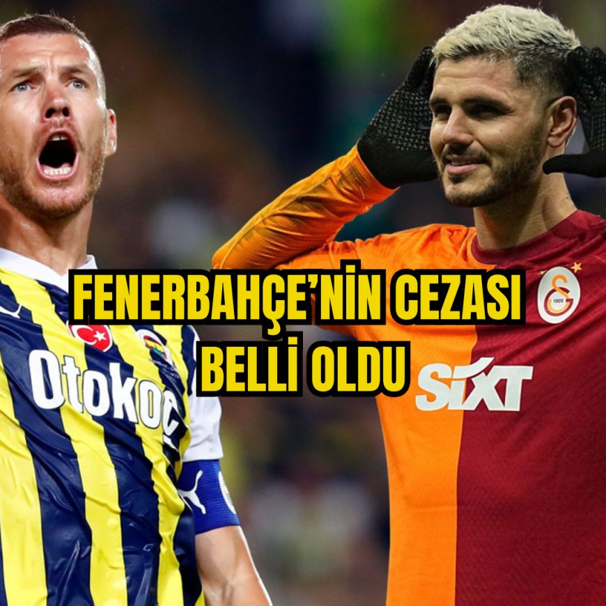 Fenerbahçe'nin 3-0 hükmen mağlup sayılmasına ve  4 milyon lira para cezasına çaptırılmasına karar verildi.
